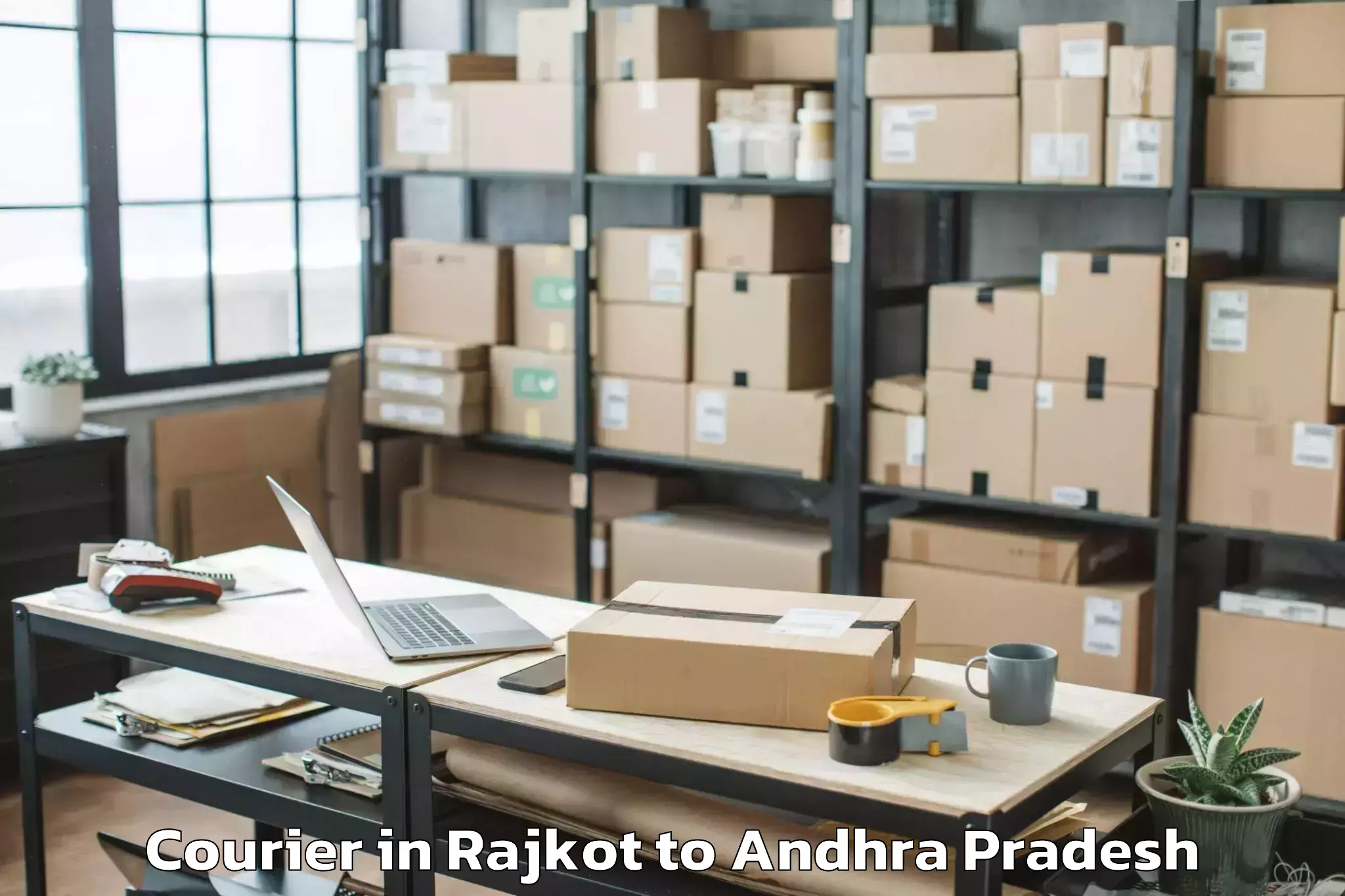 Top Rajkot to Bantumilli Courier Available